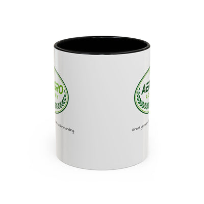 Aero-Gro Academy Logo Coffee Mug — Green Gardening Emblem Accent Mug (11/15 oz)