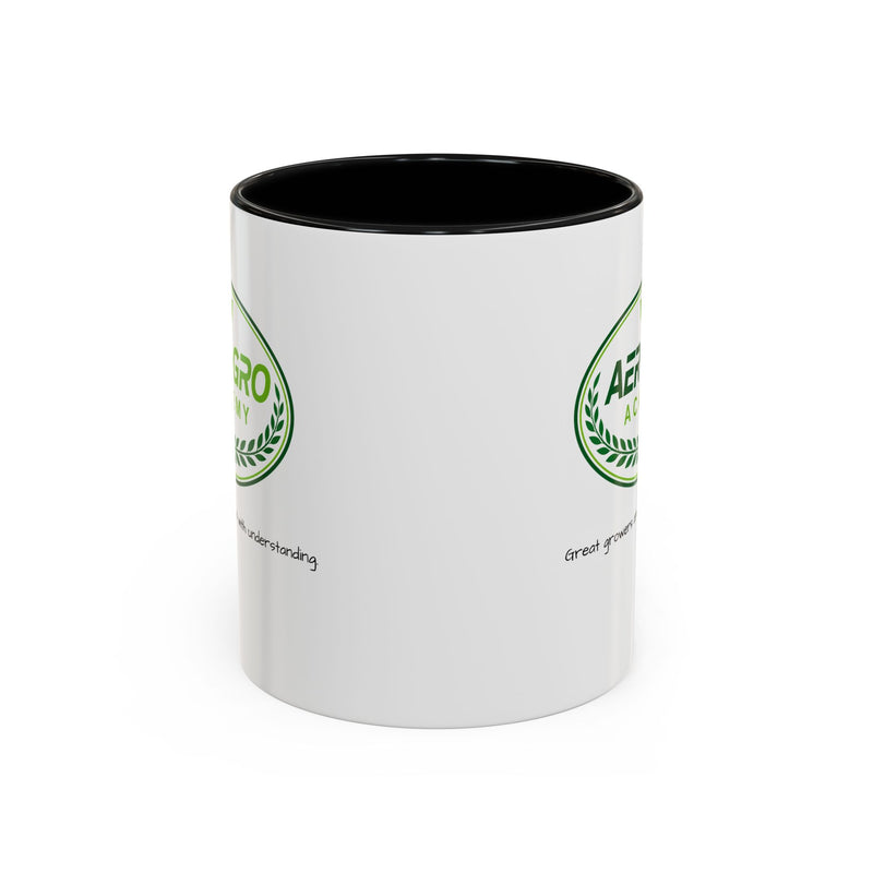 Aero-Gro Academy Logo Coffee Mug — Green Gardening Emblem Accent Mug (11/15 oz)