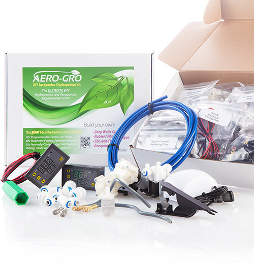 The Aero-Gro Builder Kit — hands-on hydroponics build components