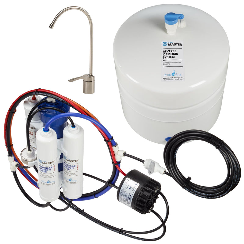American-made Home Master HydroPerfection reverse osmosis system with Full Contact UV installed by Aero-Gro
