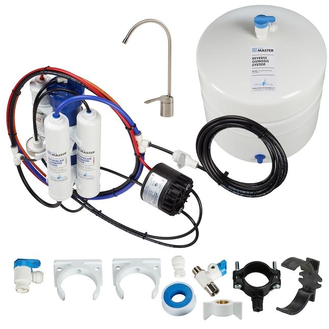 American-made Home Master TM reverse osmosis system professionally installed by Aero-Gro
