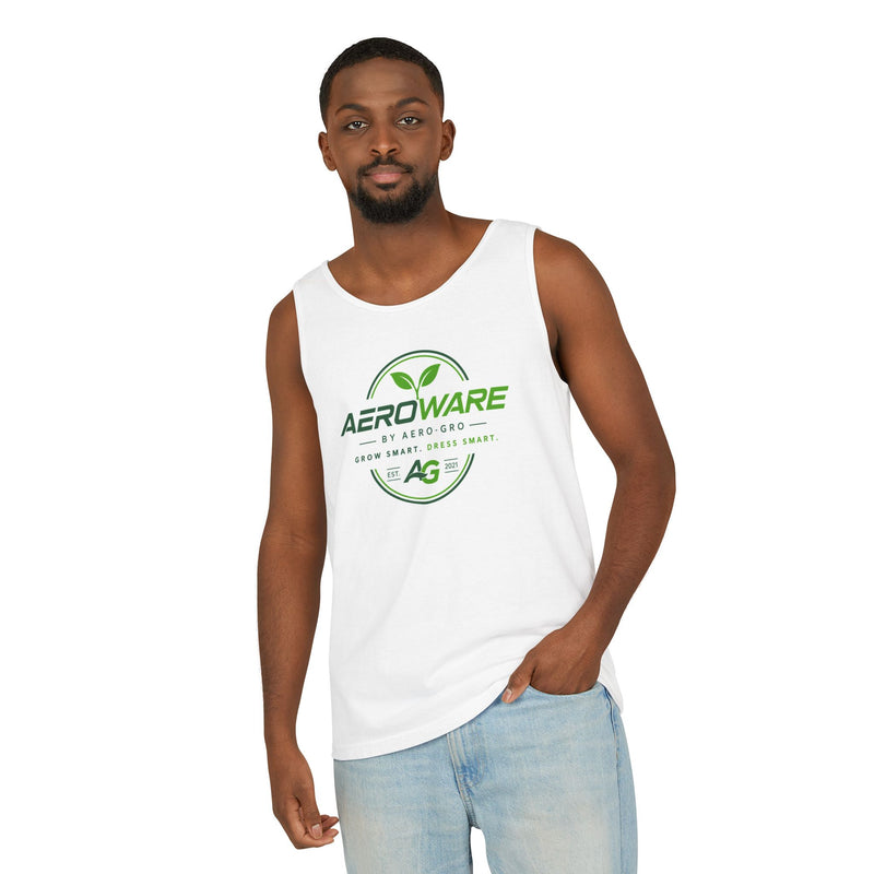 Aeroware Aero-Gro Logo Tank Top — Learn It. Build It. Grow It. White