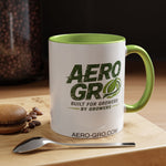 Aero-Gro Logo Accent Coffee Mug — Built for Growers (11/15oz)
