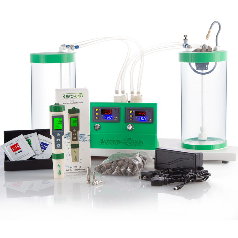 The Aeroponics Demonstrator — clear acrylic working aeroponic model